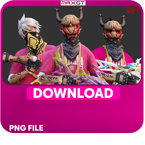 HIGH QUALITY FREE FIRE RENDERS